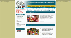 Desktop Screenshot of beaconsfieldpreschool.ca