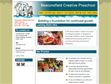 Tablet Screenshot of beaconsfieldpreschool.ca